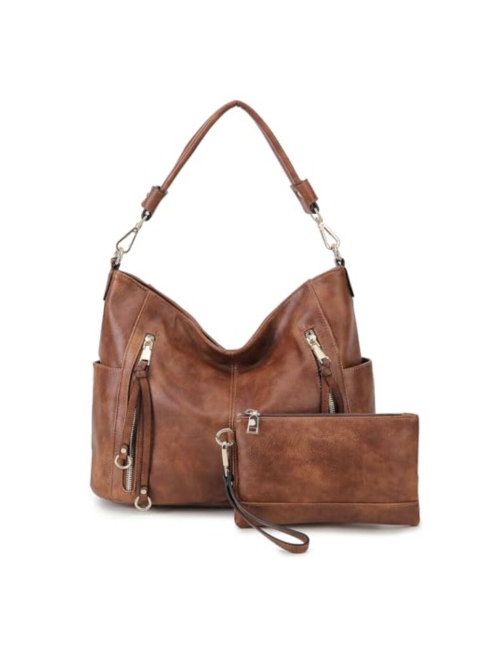Chase Chic Hobo Bag PU Leather Women's Shoulder Crossbody Purse Work Travel